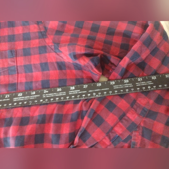 Untuckit Mens Long Sleeve Check Button Down Shirt XXXL Lumberjack 100%Cotton - Picture 8 of 11